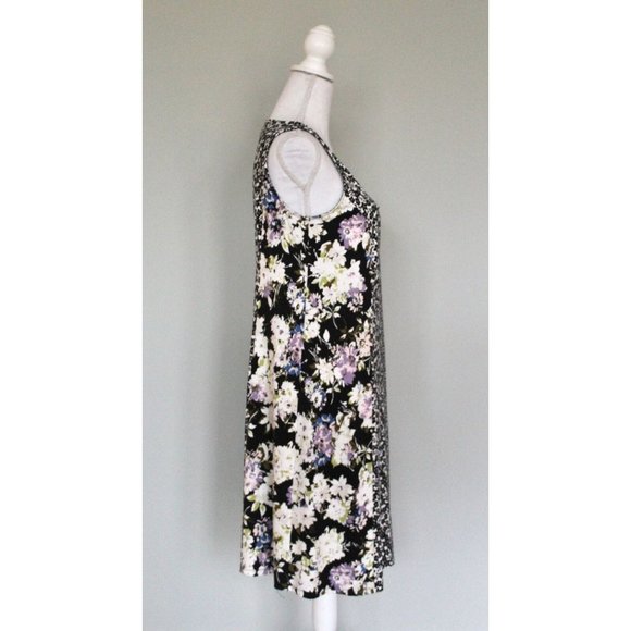 J. JILL Wearever Collection Mixed Floral Print Travel Sleeveless Dress, S Small - Picture 6 of 9